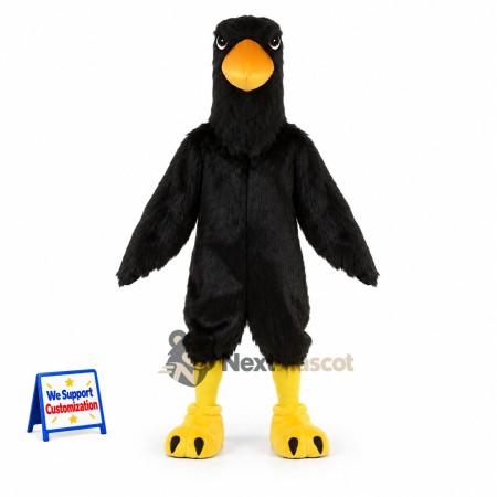 Bird Mascot Costume - Black for Fundraisers Bird Mascot Costume - Black for Fundraisers