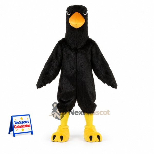 Bird Mascot Costume - Black for Fundraisers