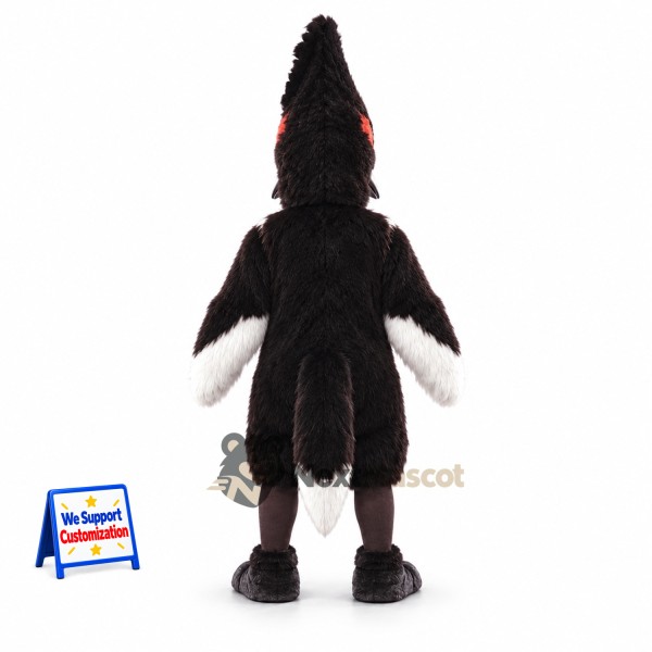 Woodpecker Mascot Costume - Black Woodpecker Mascot Costume - Black