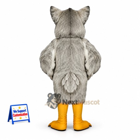 Owl Mascot Costume - Gray for Sports Days Owl Mascot Costume - Gray for Sports Days