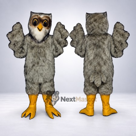 Owl Mascot Costume - Gray for School Spirit Owl Mascot Costume - Gray for School Spirit