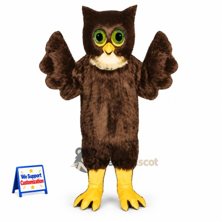 Owl Mascot Costume - Brown for Stage Shows Owl Mascot Costume - Brown for Stage Shows