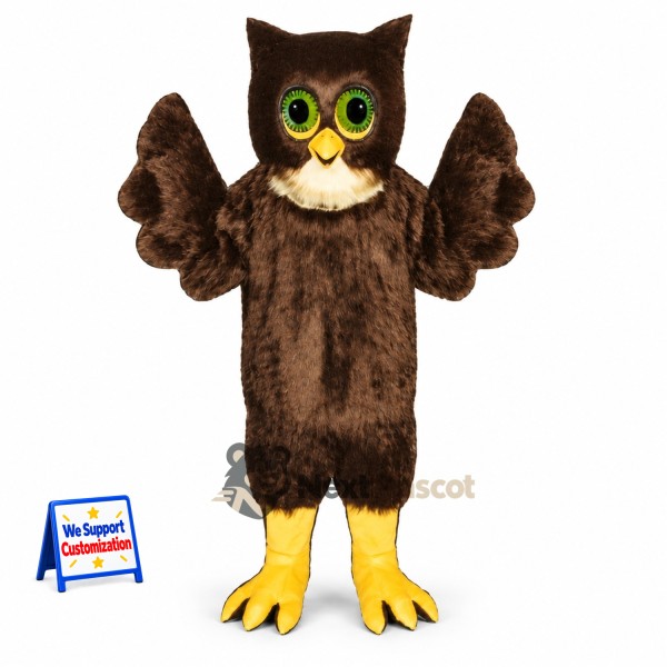 Owl Mascot Costume - Brown for Stage Shows