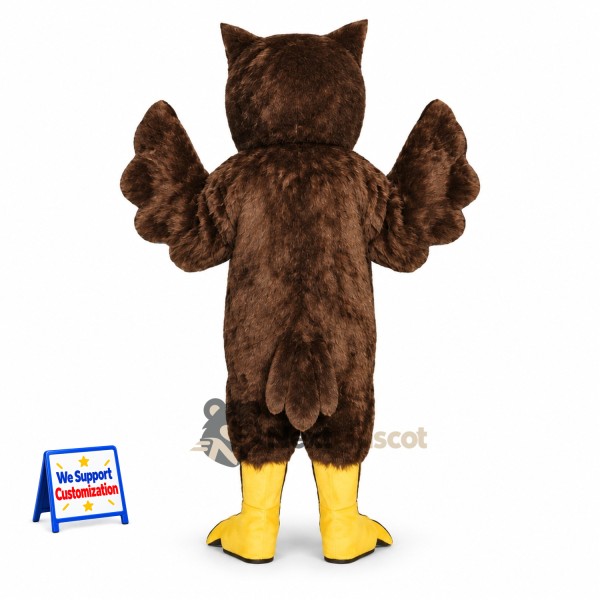 Owl Mascot Costume - Brown for Stage Shows Owl Mascot Costume - Brown for Stage Shows