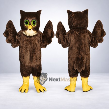 Owl Mascot Costume - Brown for Stage Shows Owl Mascot Costume - Brown for Stage Shows