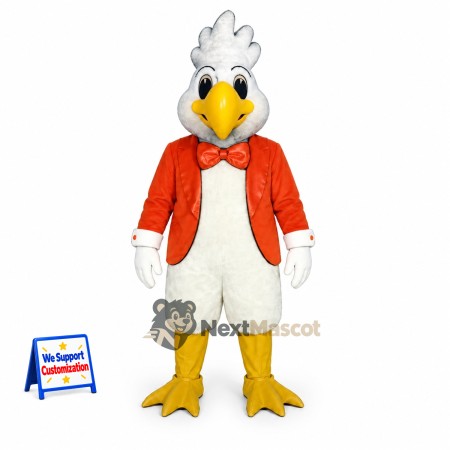 Chicken Mascot Costume - Red Jacket for Parades Chicken Mascot Costume - Red Jacket for Parades