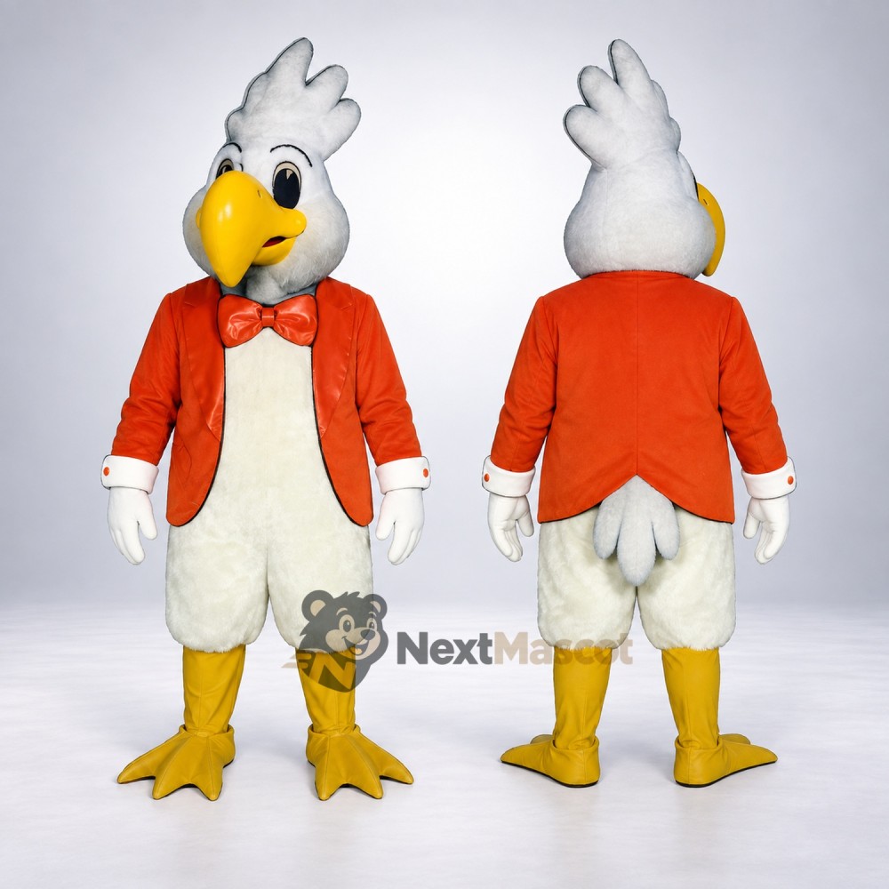Chicken Mascot Costume - Red Jacket for Parades Chicken Mascot Costume - Red Jacket for Parades