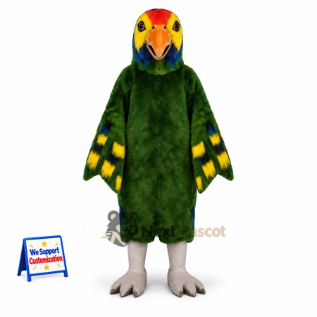 Parrot Mascot Costume - Green for Pep Rallies Parrot Mascot Costume - Green for Pep Rallies