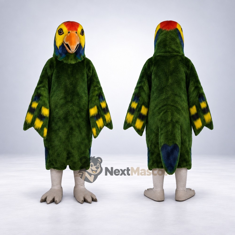 Parrot Mascot Costume - Green for Pep Rallies Parrot Mascot Costume - Green for Pep Rallies