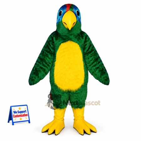 Parrot Mascot Costume - Green for Carnivals Parrot Mascot Costume - Green for Carnivals