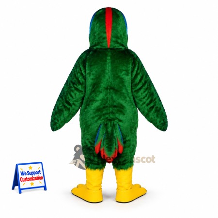 Parrot Mascot Costume - Green for Carnivals Parrot Mascot Costume - Green for Carnivals