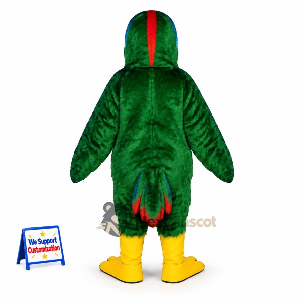 Parrot Mascot Costume - Green for Carnivals Parrot Mascot Costume - Green for Carnivals