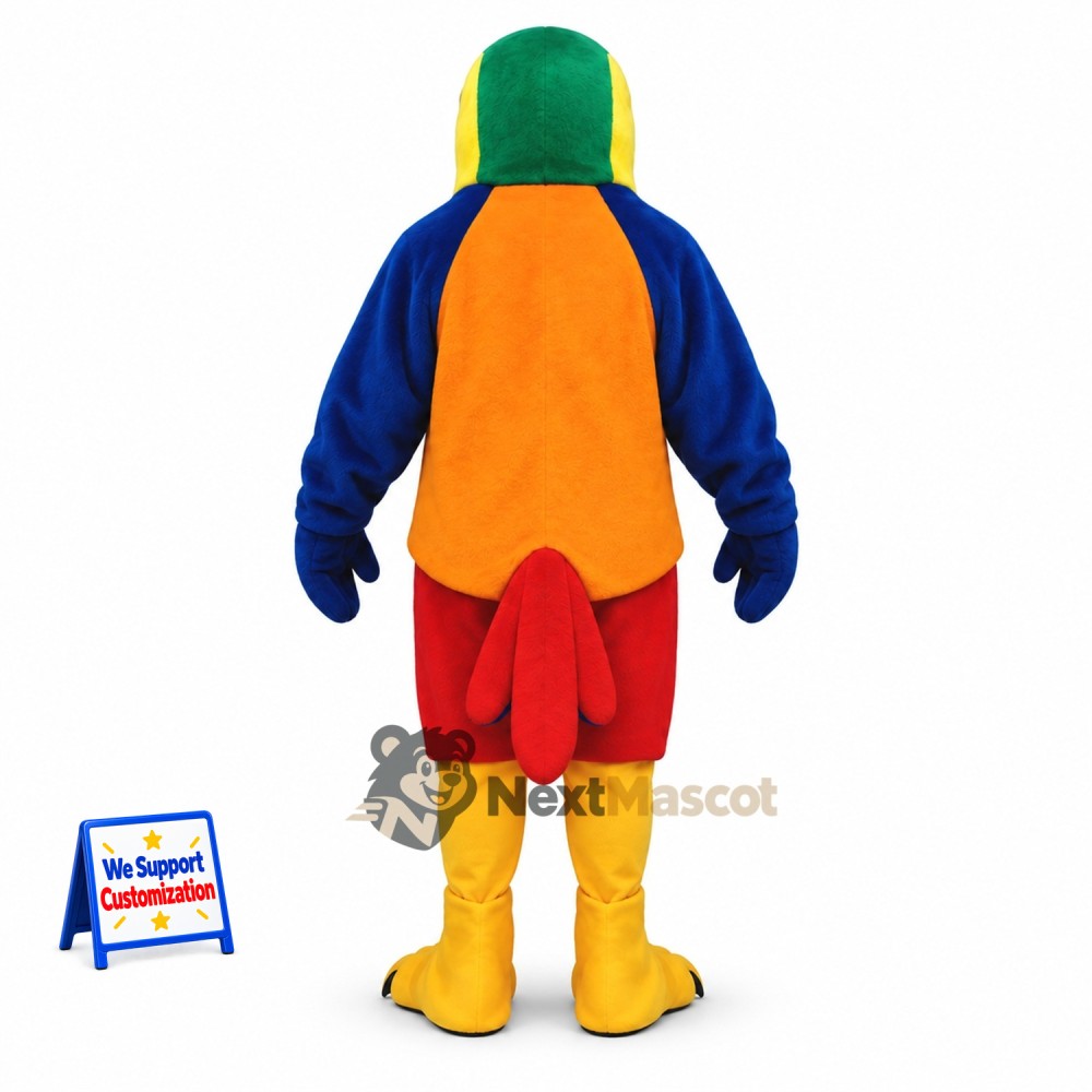 Parrot Mascot Costume - Blue and Yellow for Festivals Parrot Mascot Costume - Blue and Yellow for Festivals