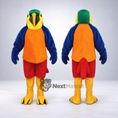 Parrot Mascot Costume - Blue and Yellow for Festivals Parrot Mascot Costume - Blue and Yellow for Festivals
