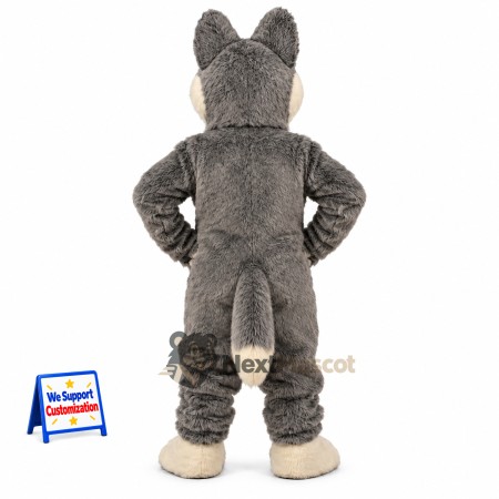 Husky Mascot Costume - Gray for Fan Events Husky Mascot Costume - Gray for Fan Events