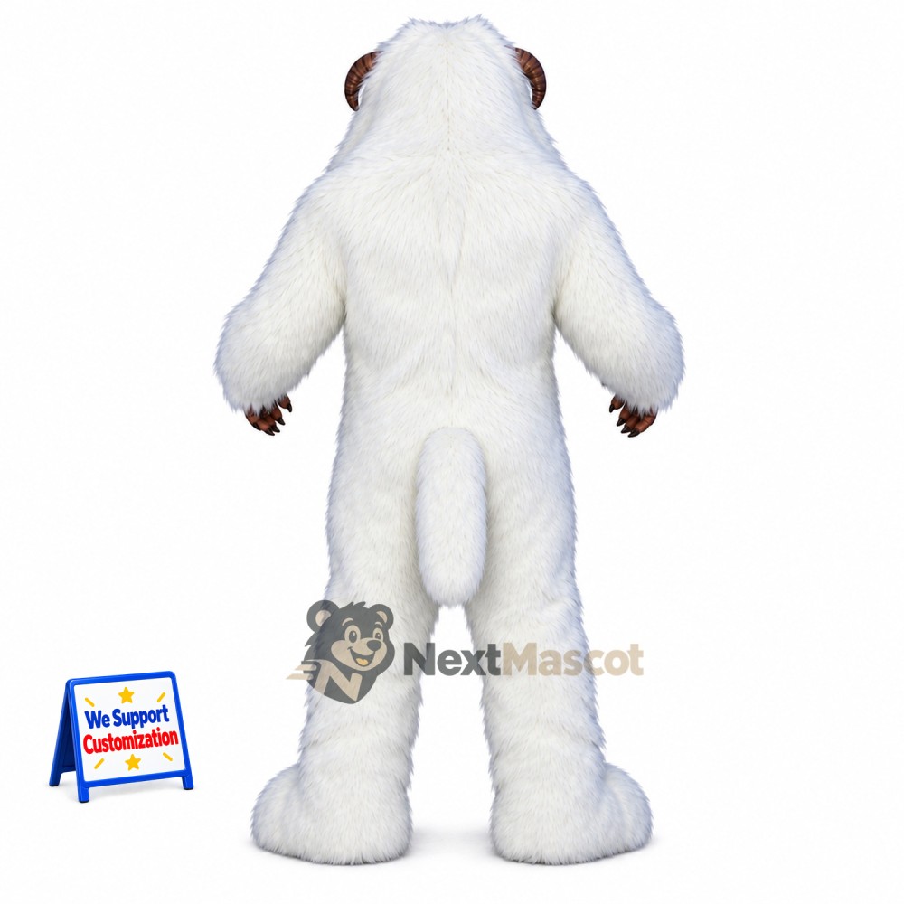 Monkey Mascot Costume - White Monkey Mascot Costume - White