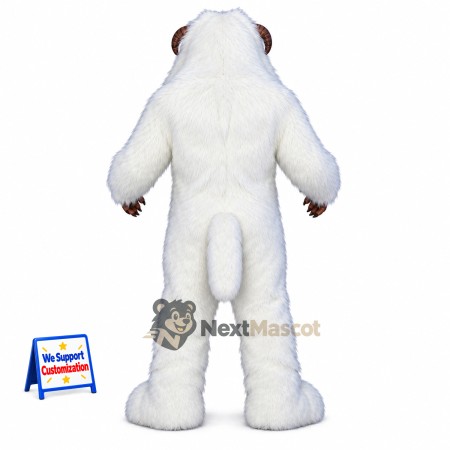 Monkey Mascot Costume - White Monkey Mascot Costume - White