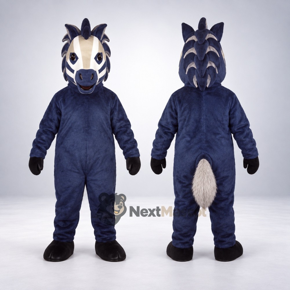 Horse Mascot Costume - Blue for Parades Horse Mascot Costume - Blue for Parades