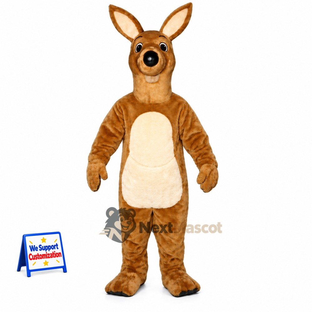 Kangaroo Mascot Costume - Brown for School Spirit Kangaroo Mascot Costume - Brown for School Spirit
