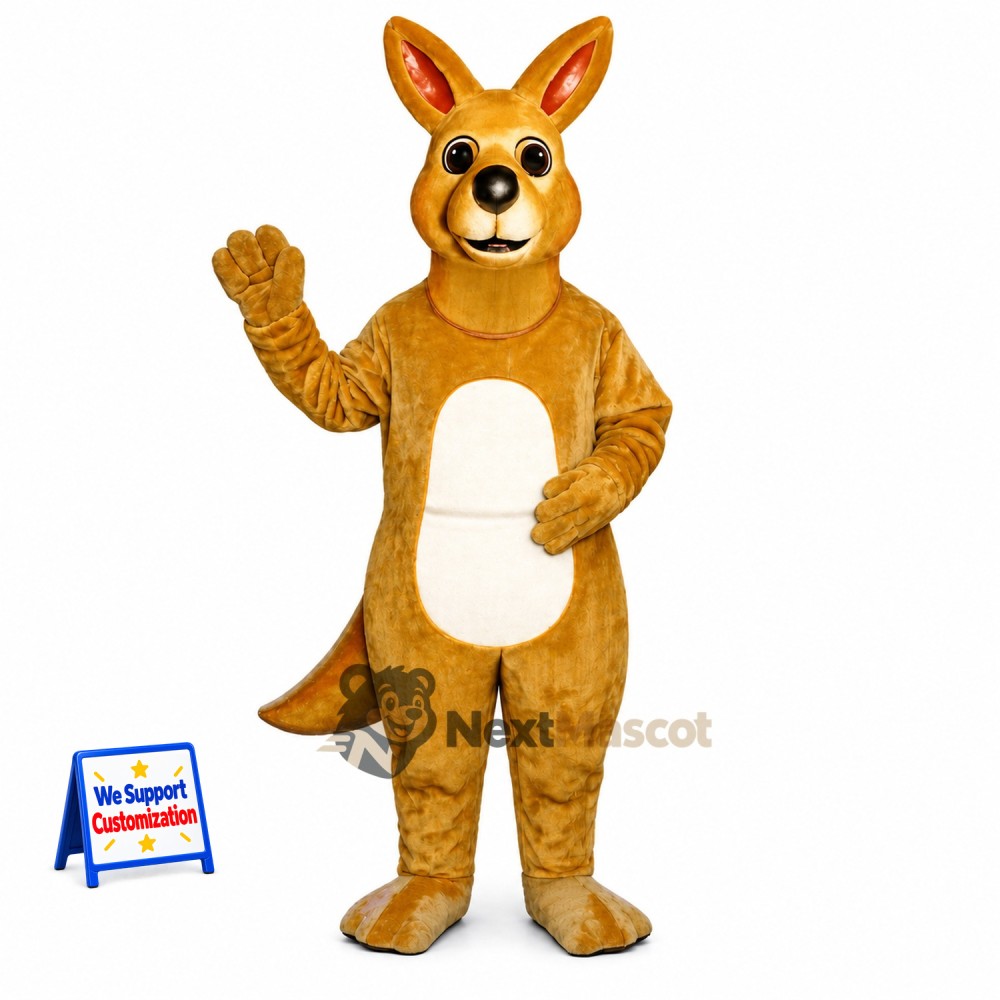 Kangaroo Mascot Costume - Brown for Team Events Kangaroo Mascot Costume - Brown for Team Events