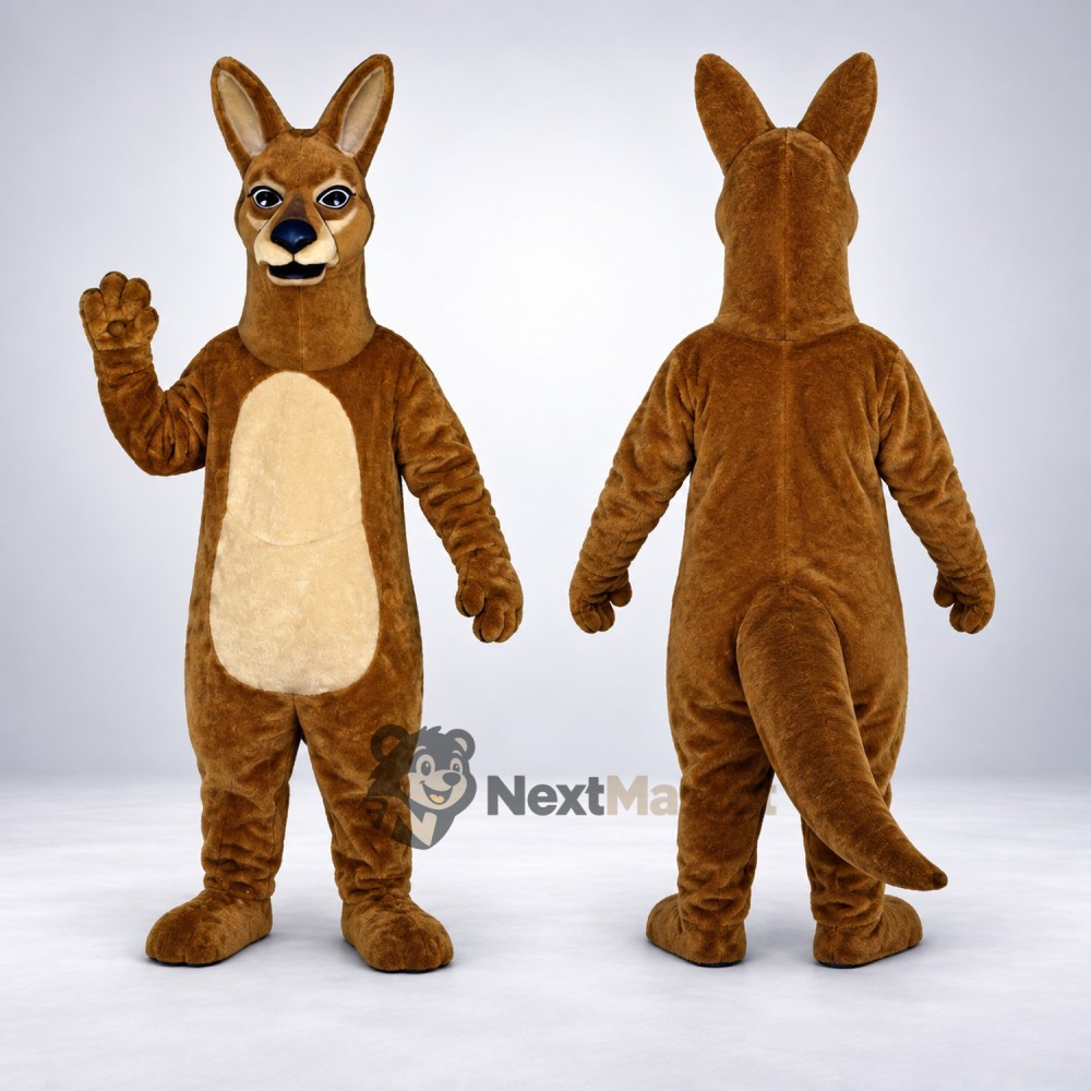Kangaroo Mascot Costume - Brown for Family Events Kangaroo Mascot Costume - Brown for Family Events