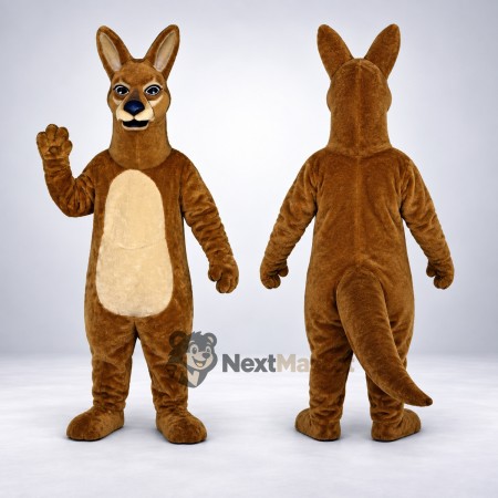 Kangaroo Mascot Costume - Brown for Family Events Kangaroo Mascot Costume - Brown for Family Events