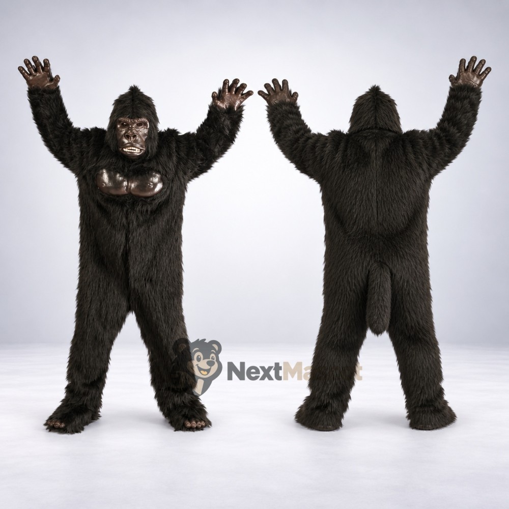 Gorilla Mascot Costume - Black for Grand Openings