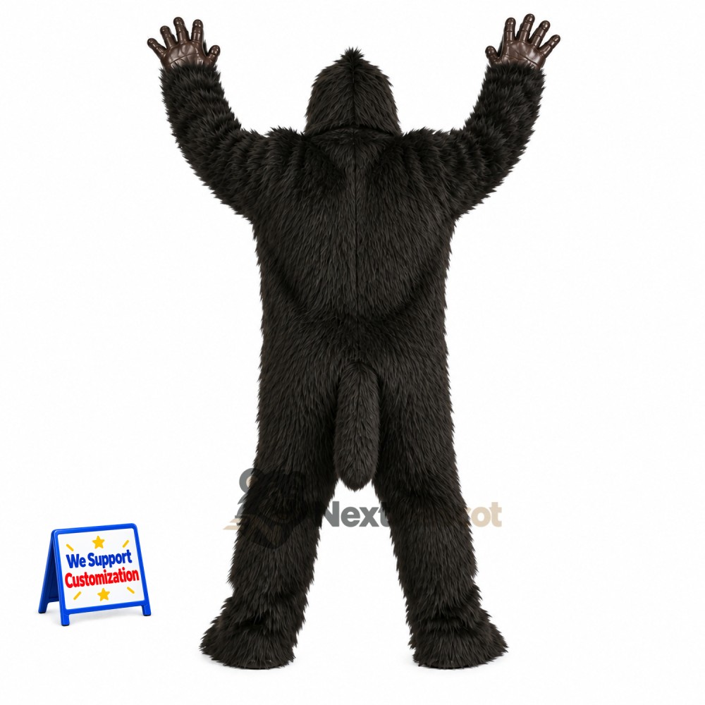 Gorilla Mascot Costume - Black for Grand Openings