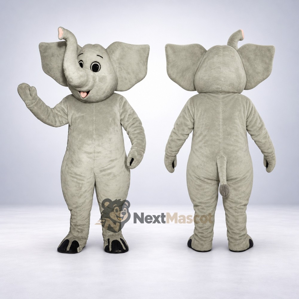 Elephant Mascot Costume - Gray for Campus Events Elephant Mascot Costume - Gray for Campus Events