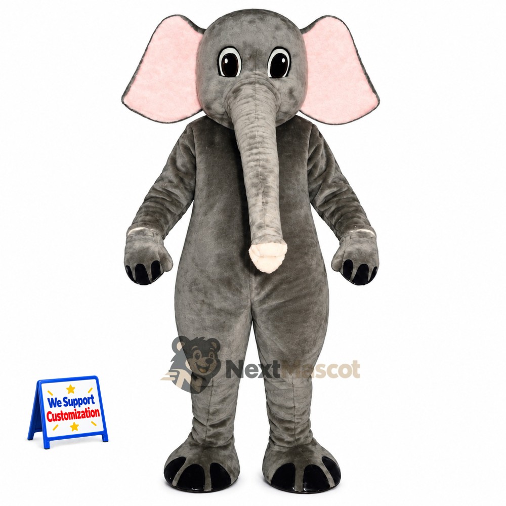 Elephant Mascot Costume - Gray for School Fairs Elephant Mascot Costume - Gray for School Fairs