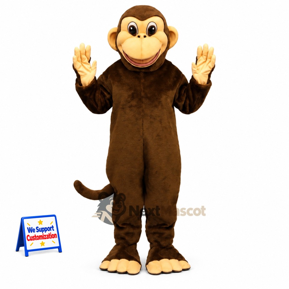 Monkey Mascot Costume - Brown for Fundraisers Monkey Mascot Costume - Brown for Fundraisers