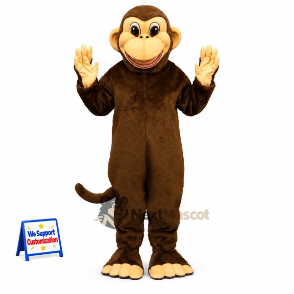 Monkey Mascot Costume - Brown for Fundraisers