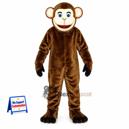 Monkey Mascot Costume - Brown for Promotions Monkey Mascot Costume - Brown for Promotions