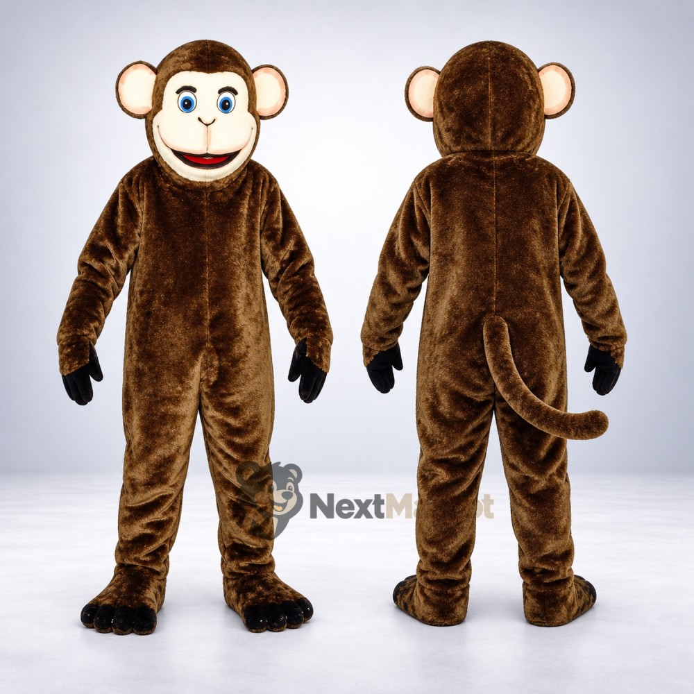 Monkey Mascot Costume - Brown for Promotions Monkey Mascot Costume - Brown for Promotions