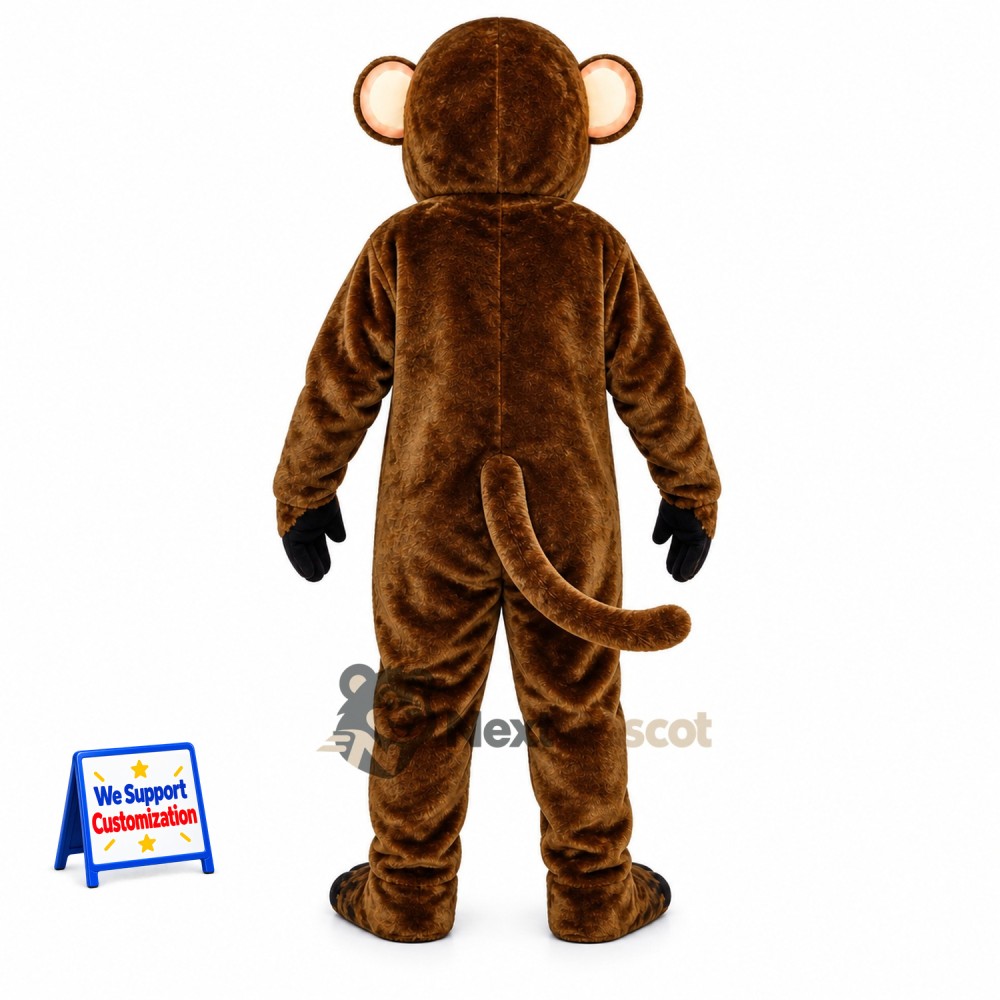 Monkey Mascot Costume - Brown for Promotions Monkey Mascot Costume - Brown for Promotions