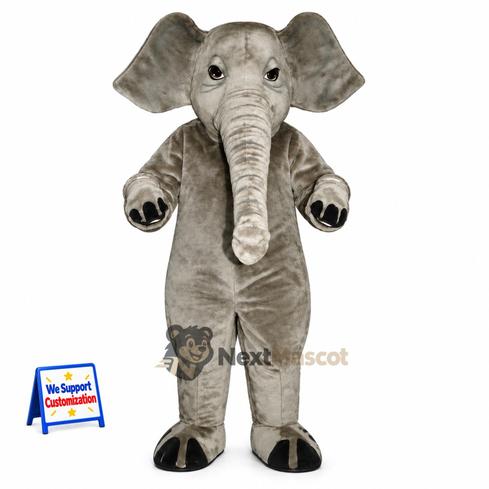 Elephant Mascot Costume - Gray for Charity Events Elephant Mascot Costume - Gray for Charity Events