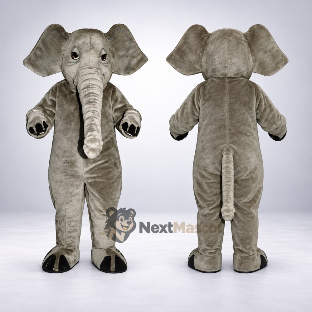 Elephant Mascot Costume - Gray for Charity Events Elephant Mascot Costume - Gray for Charity Events