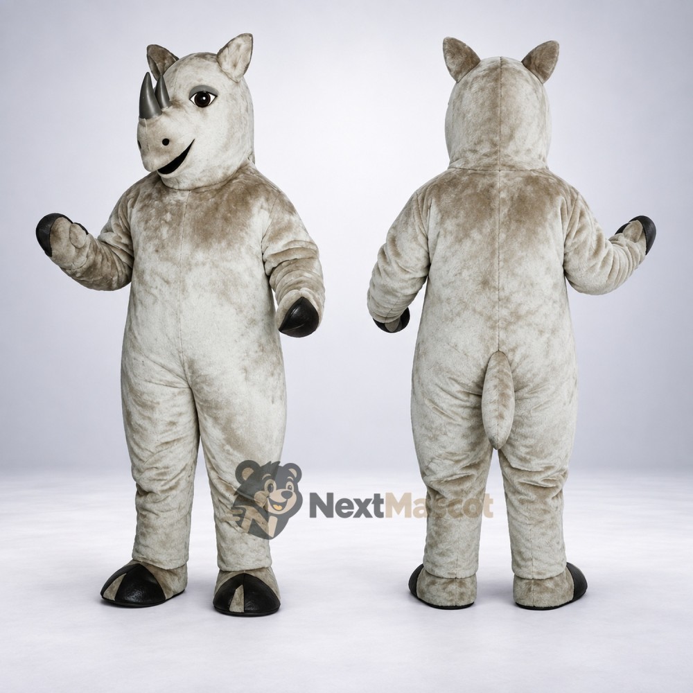 Rhino Mascot Costume - Gray for School Events Rhino Mascot Costume - Gray for School Events