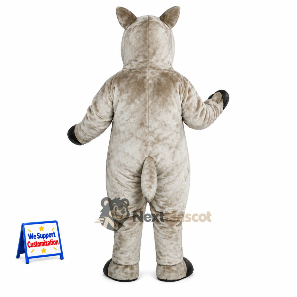 Rhino Mascot Costume - Gray for School Events Rhino Mascot Costume - Gray for School Events