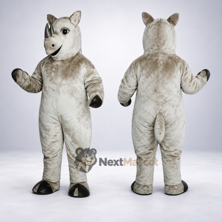 Rhino Mascot Costume - Gray for School Events Rhino Mascot Costume - Gray for School Events