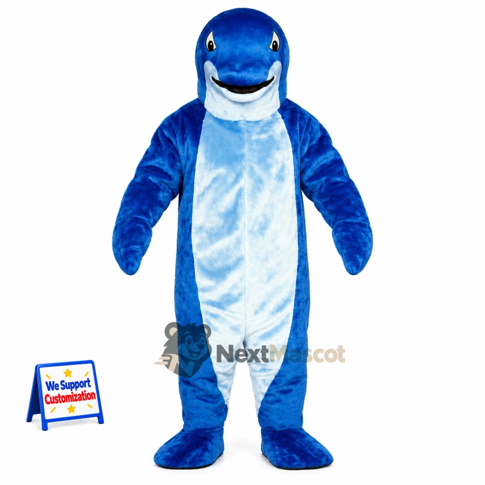 Dolphin Mascot Costume - Blue for Ocean Festivals