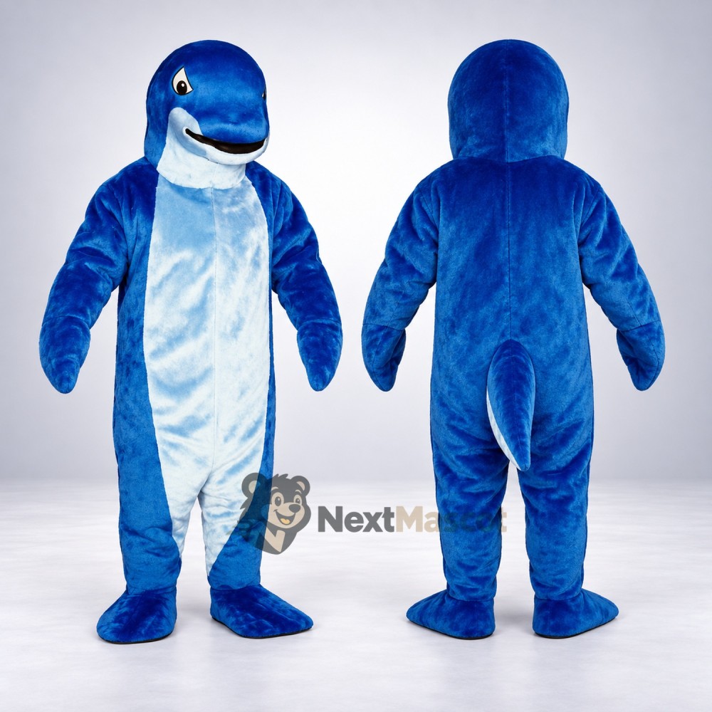 Dolphin Mascot Costume - Blue for Ocean Festivals