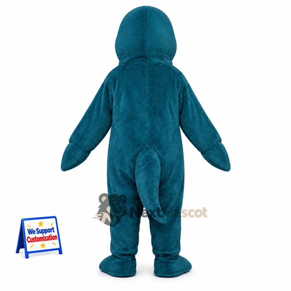 Dolphin Mascot Costume - Blue for Sea Life Shows
