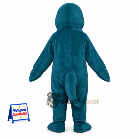 Dolphin Mascot Costume - Blue for Sea Life Shows