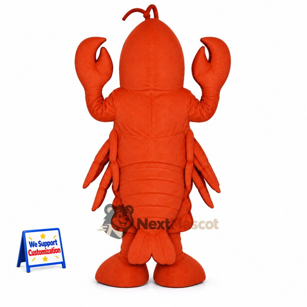 Lobster Mascot Costume - Orange for Aquarium Events Lobster Mascot Costume - Orange for Aquarium Events
