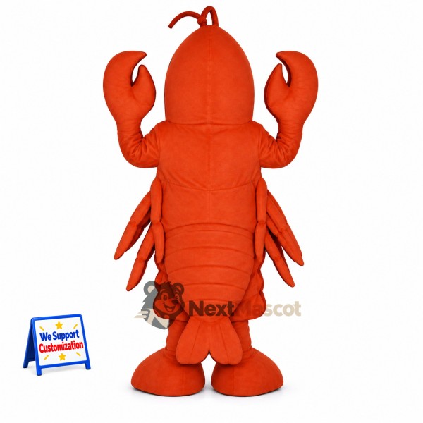 Lobster Mascot Costume - Orange for Aquarium Events Lobster Mascot Costume - Orange for Aquarium Events