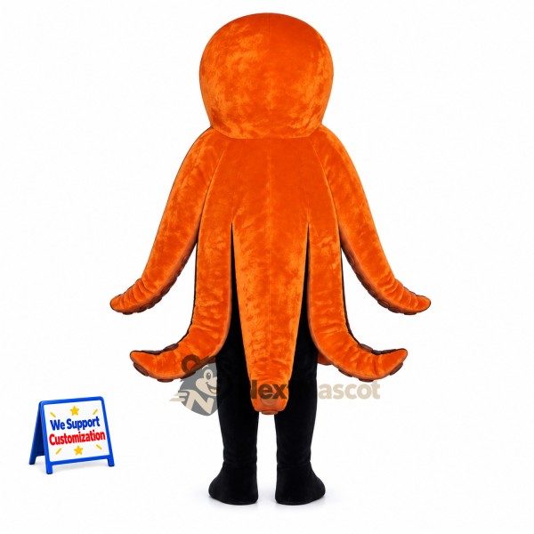 Octopus Mascot Costume - Orange for Ocean Events Octopus Mascot Costume - Orange for Ocean Events