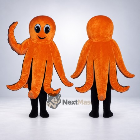 Octopus Mascot Costume - Orange for Ocean Events
