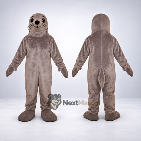 Seal Mascot Costume - Gray for Aquarium Events Seal Mascot Costume - Gray for Aquarium Events