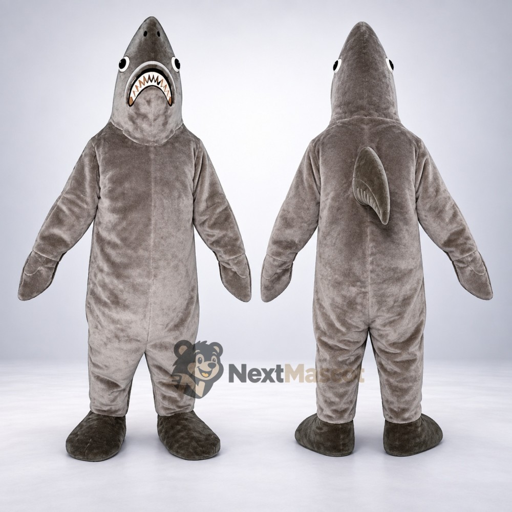 Shark Mascot Costume - Gray for School Spirit Shark Mascot Costume - Gray for School Spirit